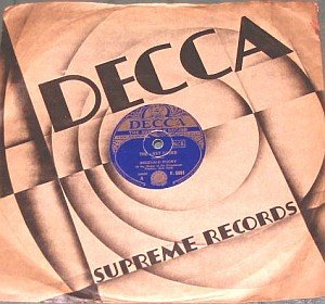 Englische Decca ca. 1935, mit Hülle