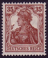 Germania, Briefmarke, Motiv 1900-1922