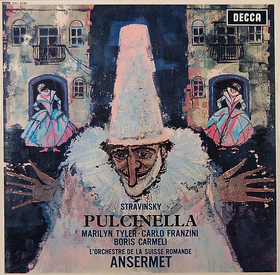 Igor Strawinsky, Pulcinella-Ballett, Decca SXL 6230, Hlle, vorne, P 1966