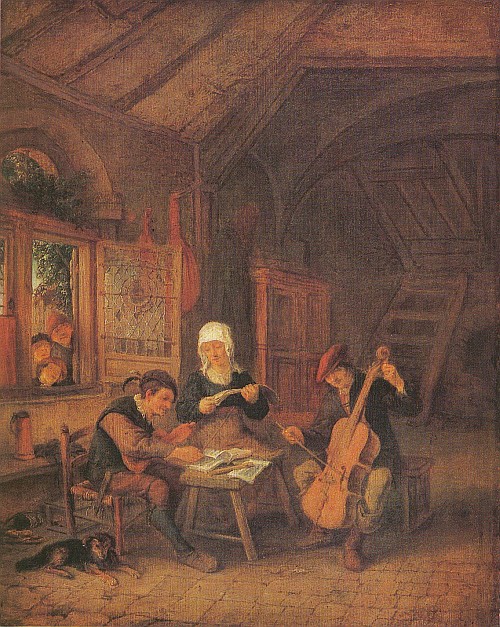 Adrian van Ostade, 1610-1685, Die Dorfmusiker