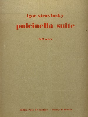 Igor Strawinsky: Pulcinella-Suite, Kaufpartitur 1970, Deckblatt