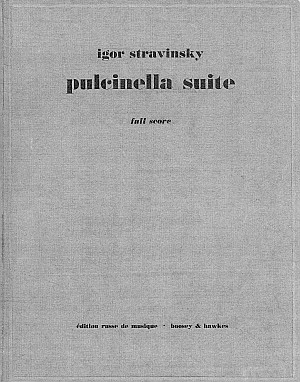 Igor Strawinsky: Pulcinella-Suite, Kaufpartitur 1970, Deckblatt, Tombeau virtuel de Igor Stravinsky