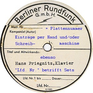 RRG-Schallplattenetikett, Großdeutscher Rundfunk, zwei Überklebungen
